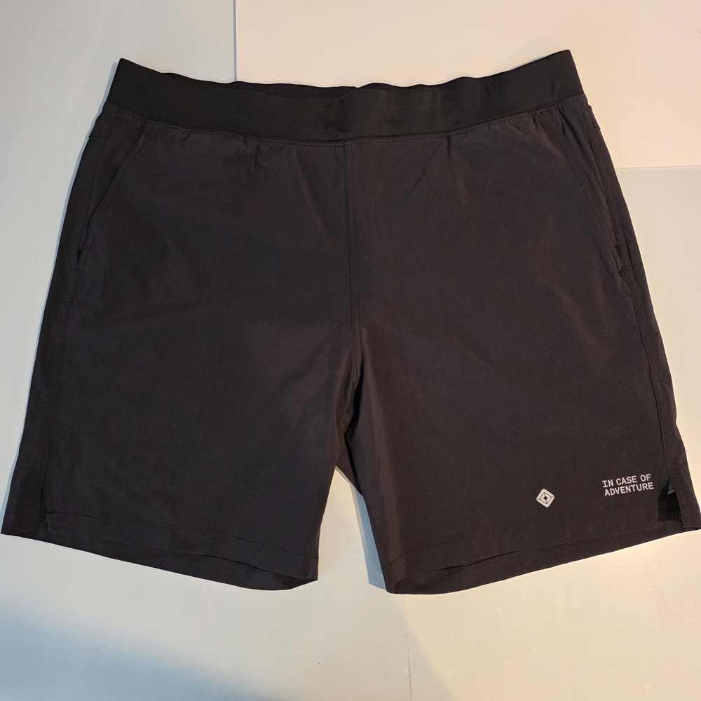In Case of Adventure Men's‎ Black Athletic Shorts